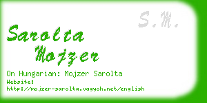 sarolta mojzer business card